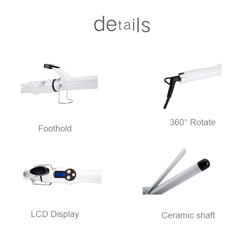 CHJ профессиональный электрический 25 мм бигуди для завивки Вэйвер вращающийся