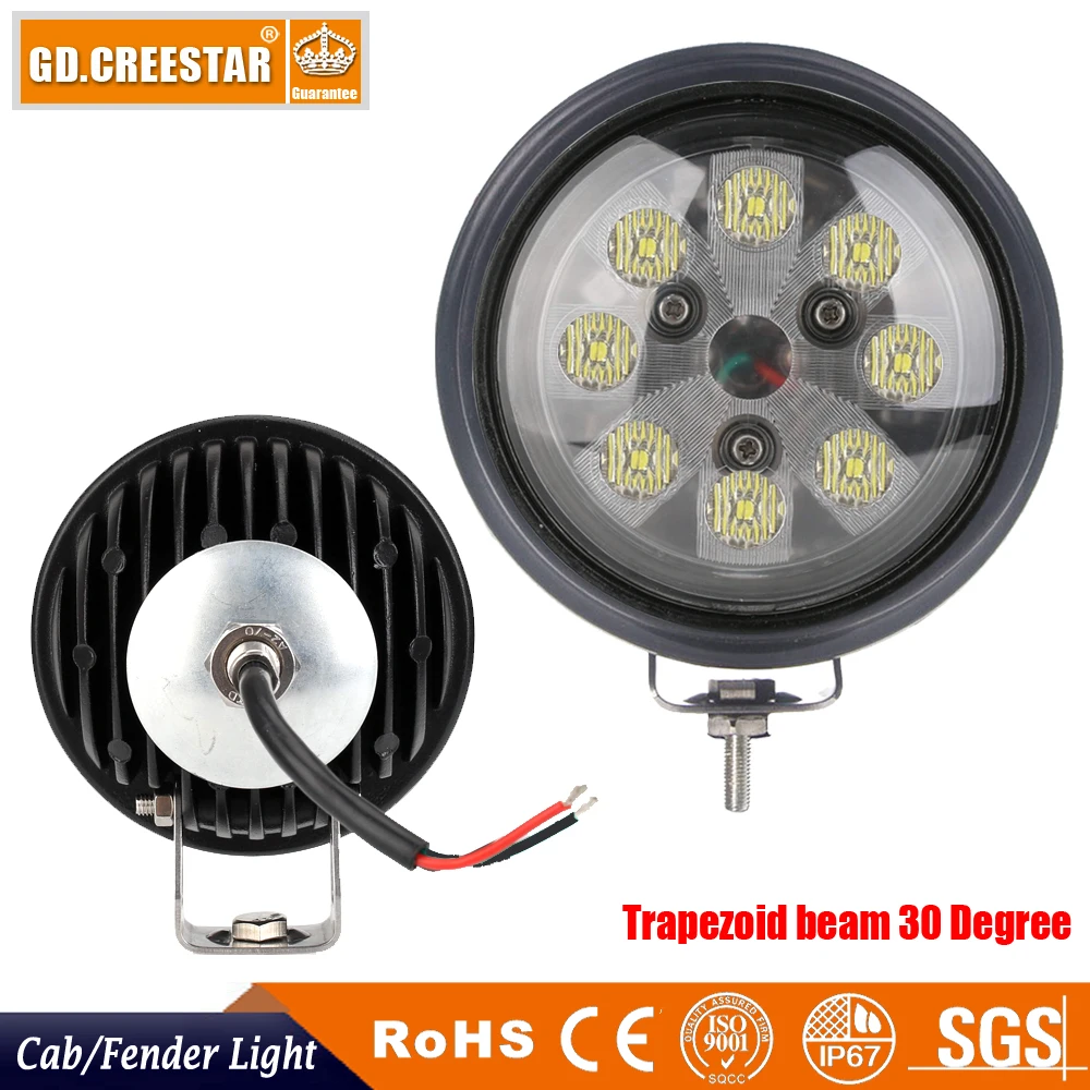 40W LED Light Tractor Head Fender Work lights For JD CASE IH PAR 36 4411 Truck Heavy Equipment led agriculture x4pcs | Автомобили и