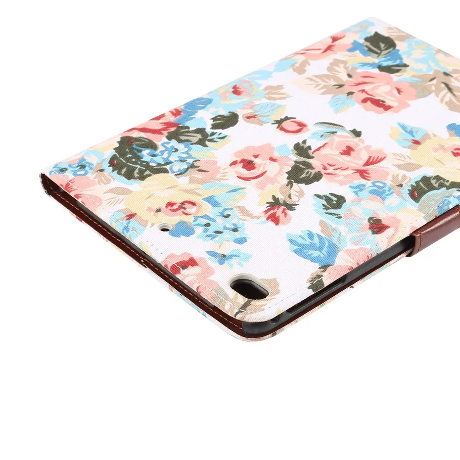 Чехол для планшета для ipad mini 7,9 дюймов цветочная ткань capa coque отделения для карт чехол для Apple ipad mini 4 чехол для ipad mini 5