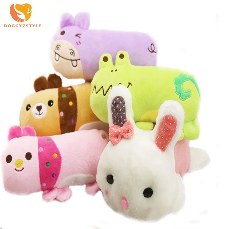 Плюшевые игрушки для собак четыре цвета мультяшная звуковая Подушка игрушка