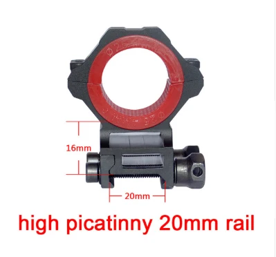 high 20mm mout DISCOVERY HD 5-30X56SFIR FFP первый фокальный самолет тактические прицелы 34 мм трубные прицелы 1/10 мил подсветка сетка для 308 ружья - Цвет: high 20mm mout