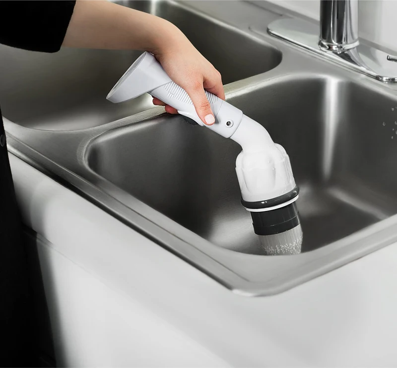 Cordless Power Scrubber Drill Brush Kit with 2 Heads Electric Brushes for Washing Dishes Floor Bathroom Surfaces Tub Shower Tile