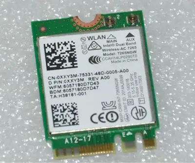 

Двухдиапазонная беспроводная карта, 7265 Мбит/с, для Intel Wireless-AC 4,0 7265NGW 802.11ac 2X2 WiFi +, для Bluetooth 867 NGFF
