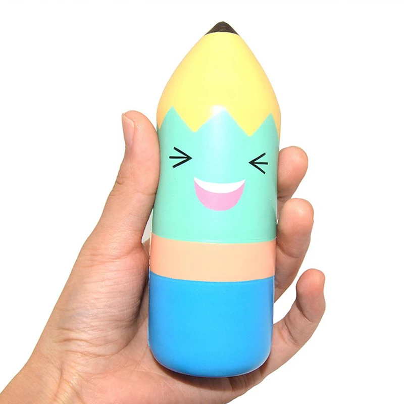 Jumbo мягкий милый карандаш мягкие сжимающие игрушки ароматизированные моделирование кукла медленно поднимающийся PU хлеб анти для веселья, против стресса на Рождество подарок ребенку