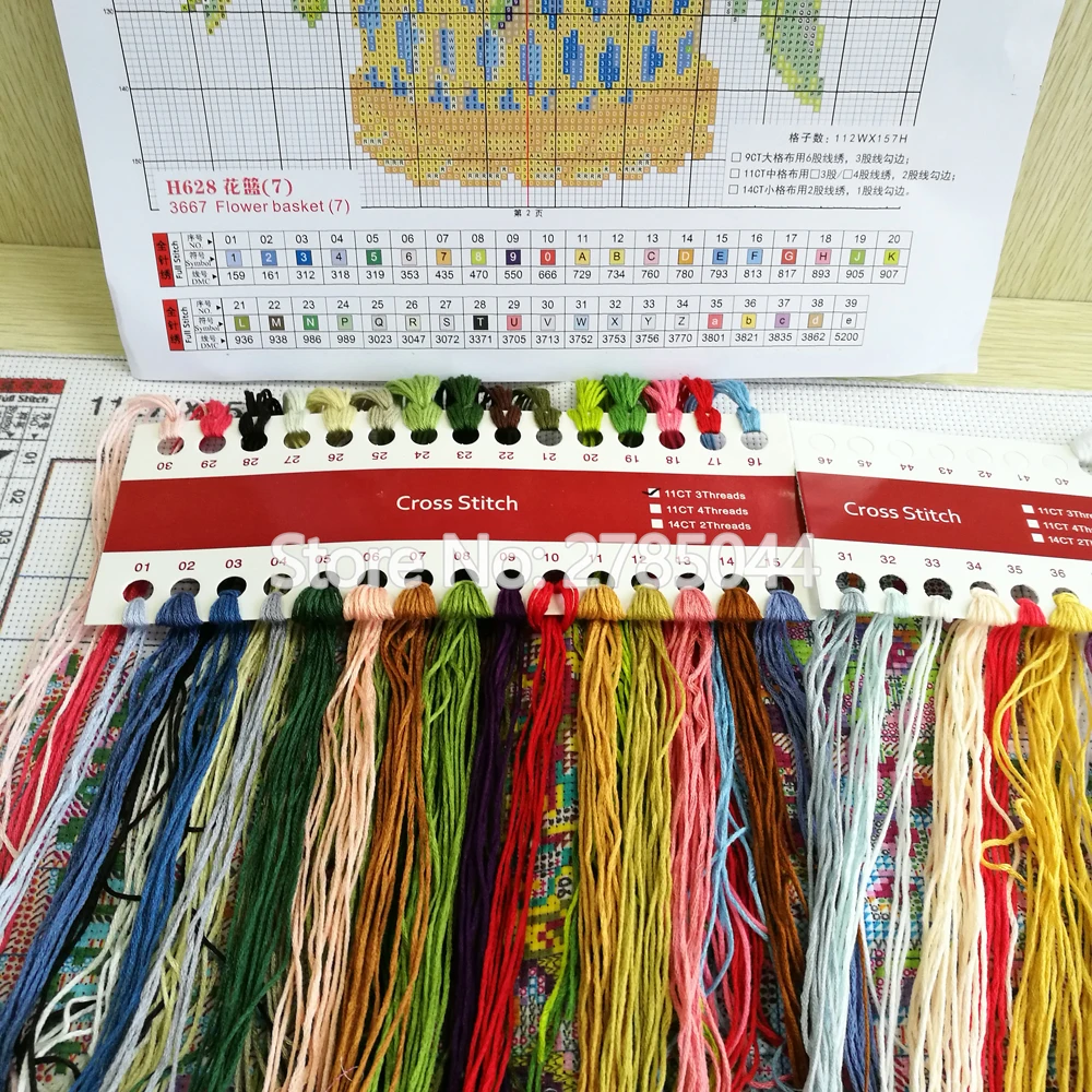 Рукоделие комплекты счетный крест хлопчатобумажная нить dmc пейзаж картина