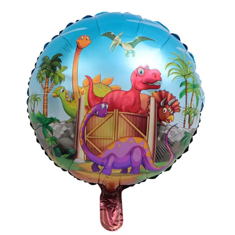 Balloons 1pcs Дети Мальчики сувениры милый динозавр тема, детский душ вечерние пластиковые Лут сумки счастливые на дни рождения, особые события украшения подарки сумки 10 шт./лот - Цвет: Balloons 1pcs