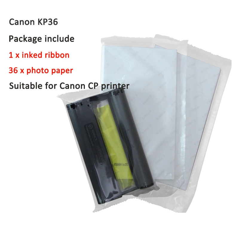 Фотобумага для Canon RP108 KP108in KL36 KC36ip CP1300 CP1200 чернильный картридж 3 дюймов 6 дюймов 5 дюймов фотобумага s - Цвет: KP36ip