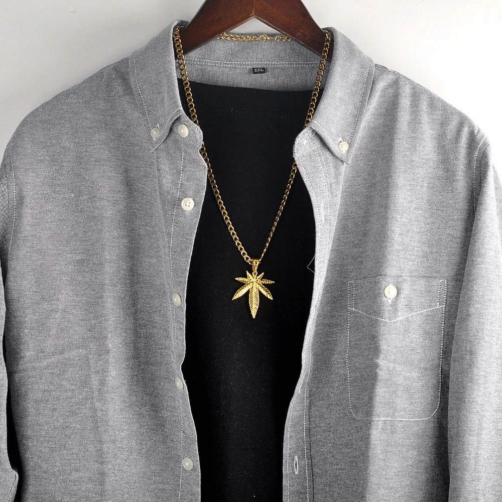 SOXY Maple Leaves harajuku Necklace Man Stainless Steel Masculine Male Chain Necklaces jewellery Kolye bijoux femme | Украшения и