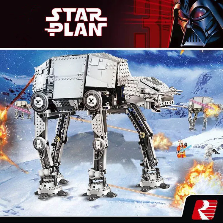 Express ship 2017 new Classic movie theme toy AT-AT 1137 pcs Assembled block Transport armor children education toys | Игрушки и хобби