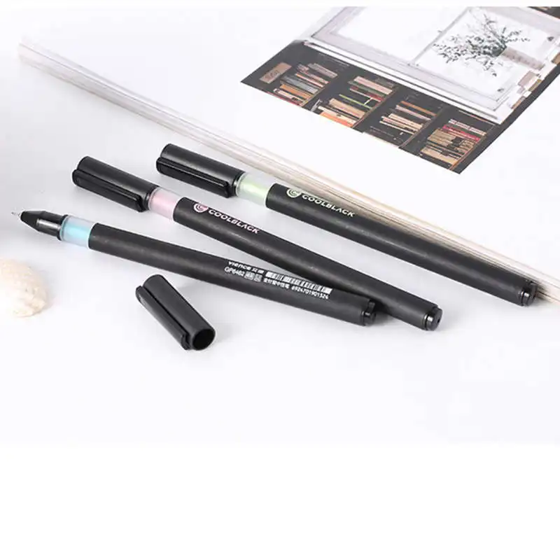 Классная Черная гелевая ручка подпись Эсколар Papelaria школьные канцелярских