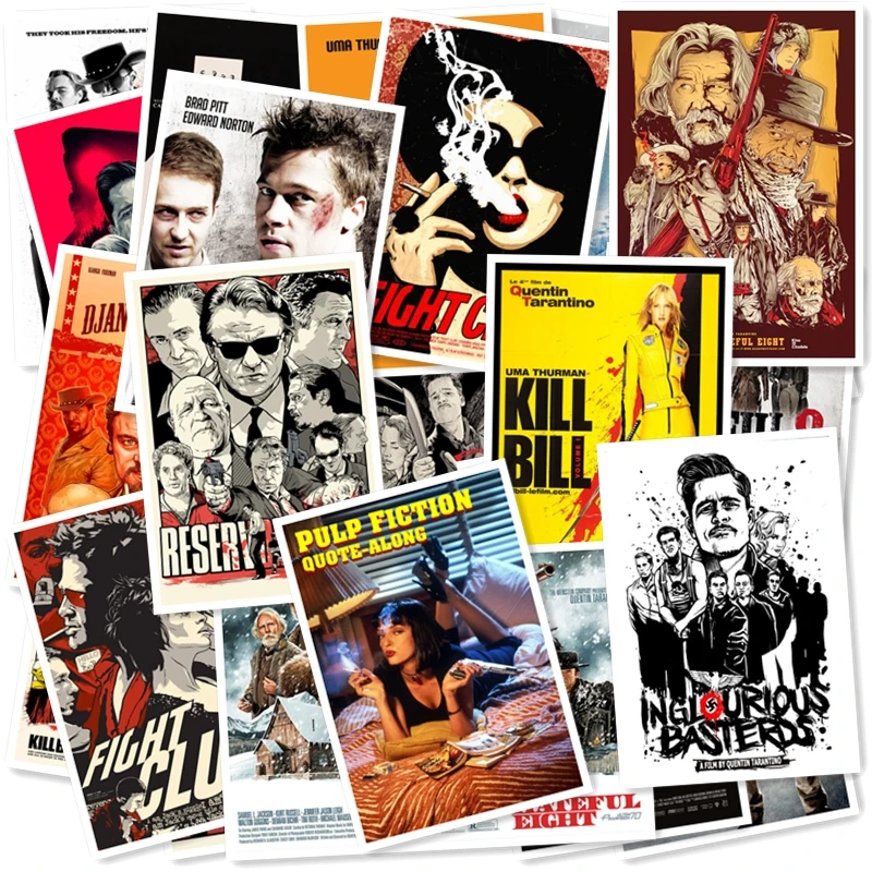 Наклейка из серии Pulp # Квентин Тарантино 25 шт.|Наклейки на стену| |