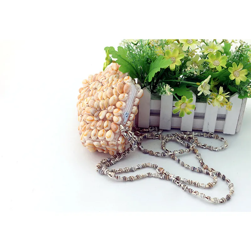 Тканая пляжная сумка ручной работы кремово-белого цвета с натуральным морем