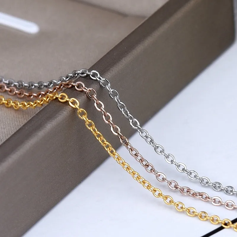 

YUN RUO Single Choker Necklace Accessories for Woman Stainless Steel Jewelry Gift Gold Silver Color Never Fade Dropship 2019
