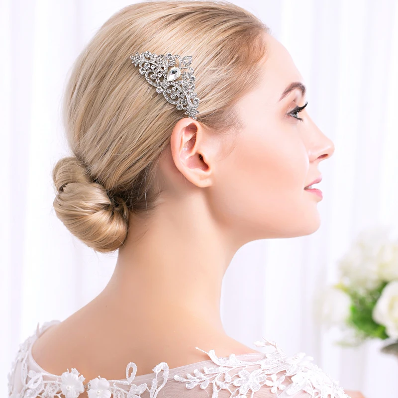 2017 последняя eauropean и Америка Роскошная большая Хрустальная корона для волос