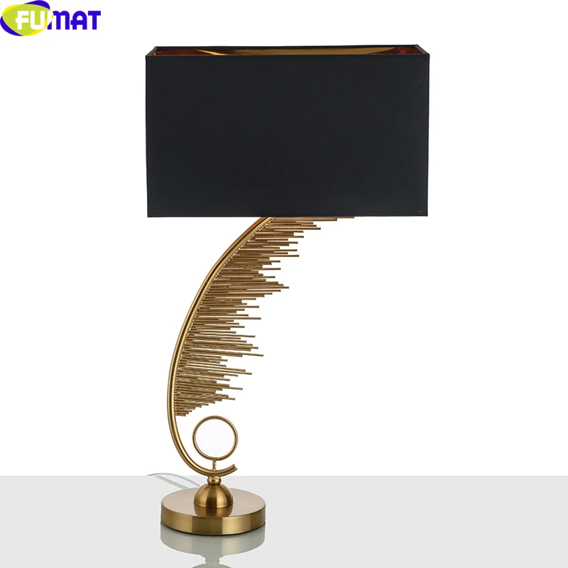 Фумат золотая металлическая подставка настольная лампа для учебы креативное