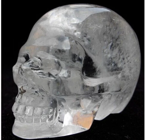 Syysun004604 + натуральный прозрачный кварцевый Кристальный череп Кристальное