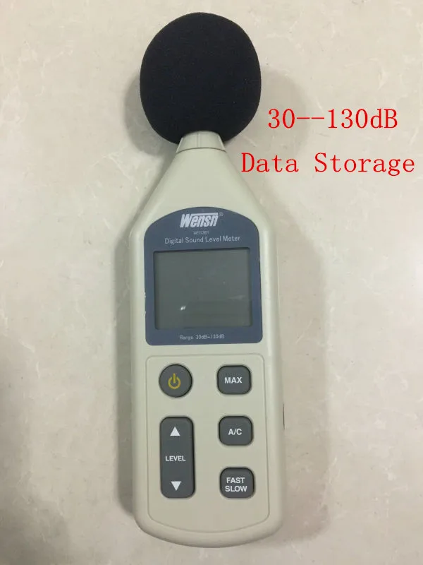 Цифровой измеритель уровня звука WS1361 тестер давления 30 130 дБ децибел USB шума с