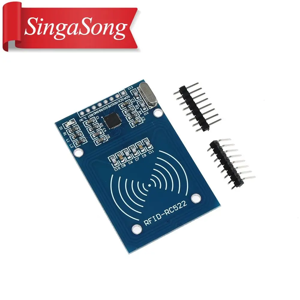 1 комплект MFRC-522 RC-522 RC522 13,56 МГц RFID модуль для arduino комплект SPI писатель IC карта с IC картой с программным обеспечением UNO