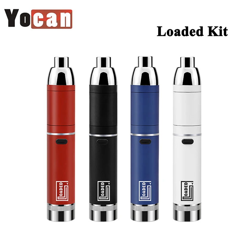 Оригинальный Yocan загруженный воск Vape ручка комплект 1400mAh W/QUAD &amp QDC катушка