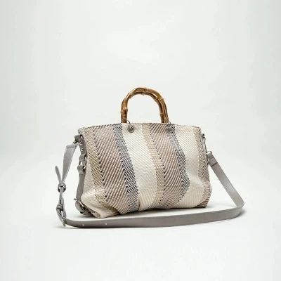 Новый Для женщин сумки клатчи Bamboo ведро с ручкой Лоскутная Crossbody сумка