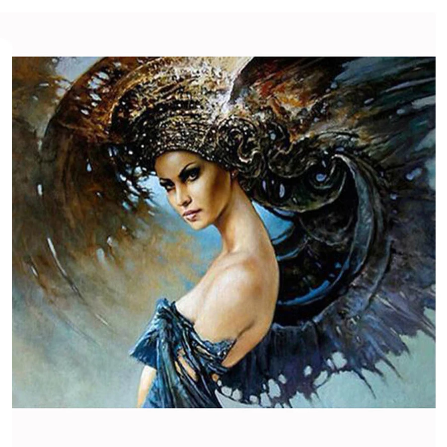 Алмазная 5D живопись сделай сам абстрактная женщина картина стразы мозаика