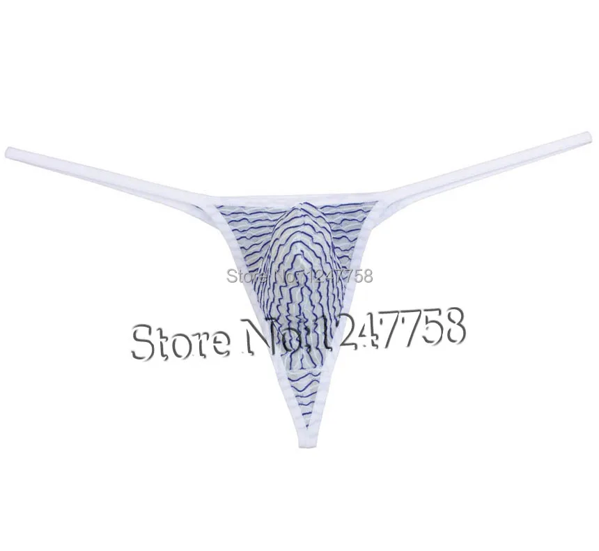 Мужское жаккардовое Сетчатое нижнее белье с Т образной спинкой сексуальное