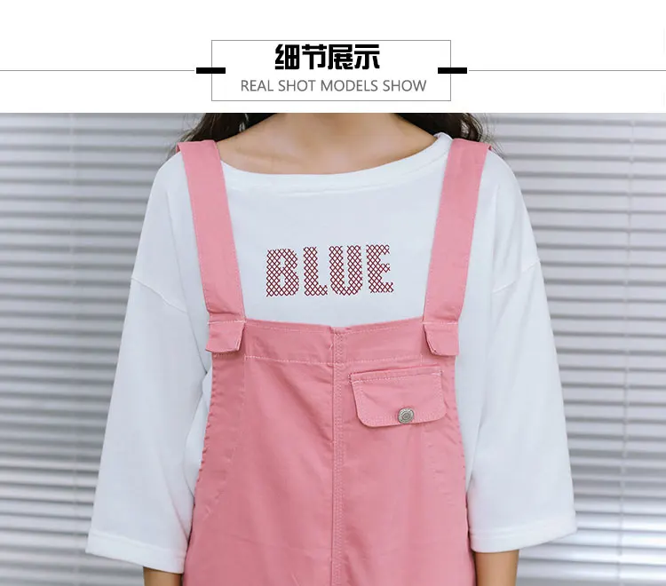 Spring Solid Color Denim Jumpsuits Women Vintage Fashion New Jean Overalls for Women Loose Pocket Long Pants Women Jumpsuit