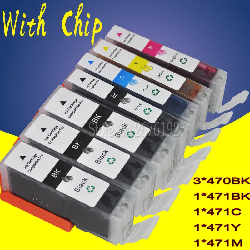 Чернильный картридж MG5740 MG6840 MG 5740 6840 для Canon s PIxma 5 цветов чернильный PGI470|Чернильные