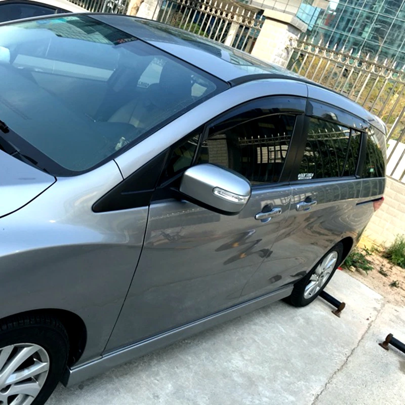 Для M5 Mazda 5 2011- Пластик черное окно козырек Vent Оттенки Защита от солнца дождь дефлектор гвардии авто аксессуары 4 шт./компл