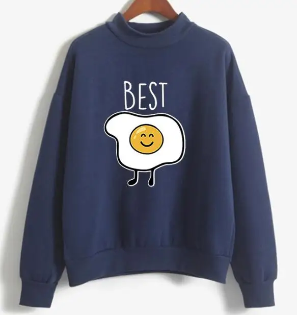 best Sister уличная одежда, топы, пуловер, большой размер, длинный рукав, Женская толстовка, толстовки с капюшоном, пищевая колбаса, худи, закуски, женский спортивный костюм BFF - Цвет: best