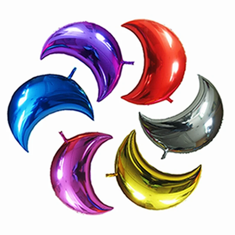 36 дюймовый большой лунный воздушный шар из алюминиевой фольги украшение для