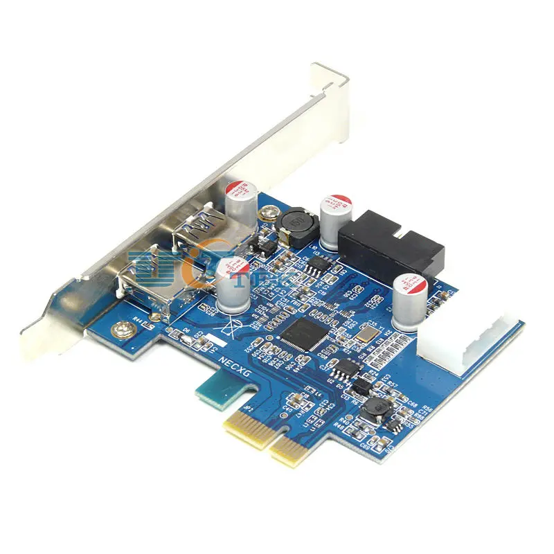 Адаптер PCI E Express PCIE для USB 3 0 с контроллером и передней панелью 5 дюйма концентратор