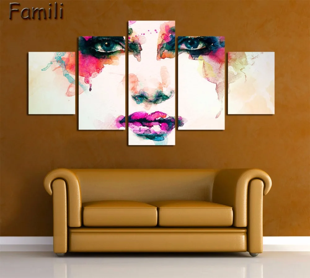 5 шт./компл. граффити живопись холст печать классическая картина маслом Печать на