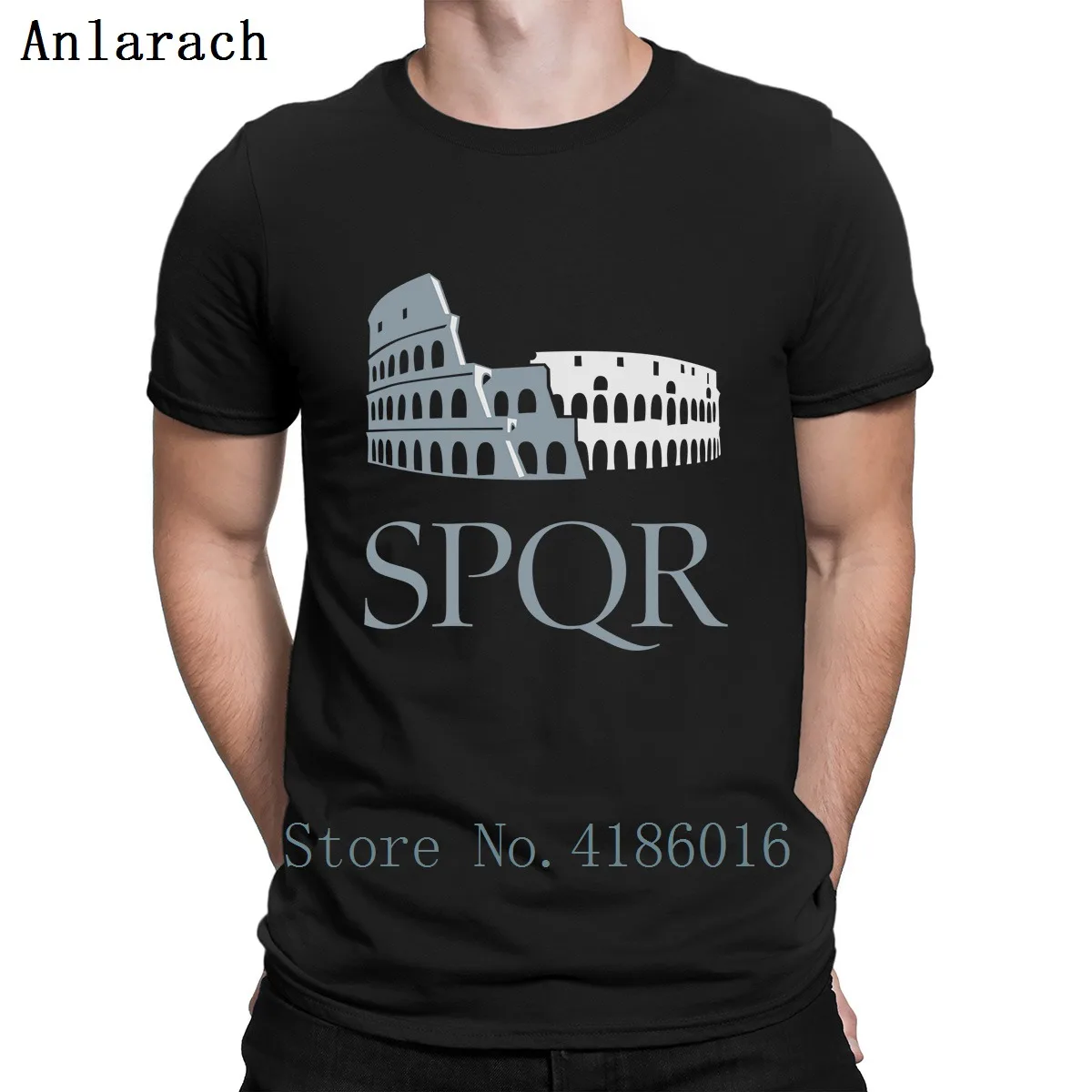 Смешные футболки Colosseo Spqr знаменитые забавные мужские Забавные на заказ