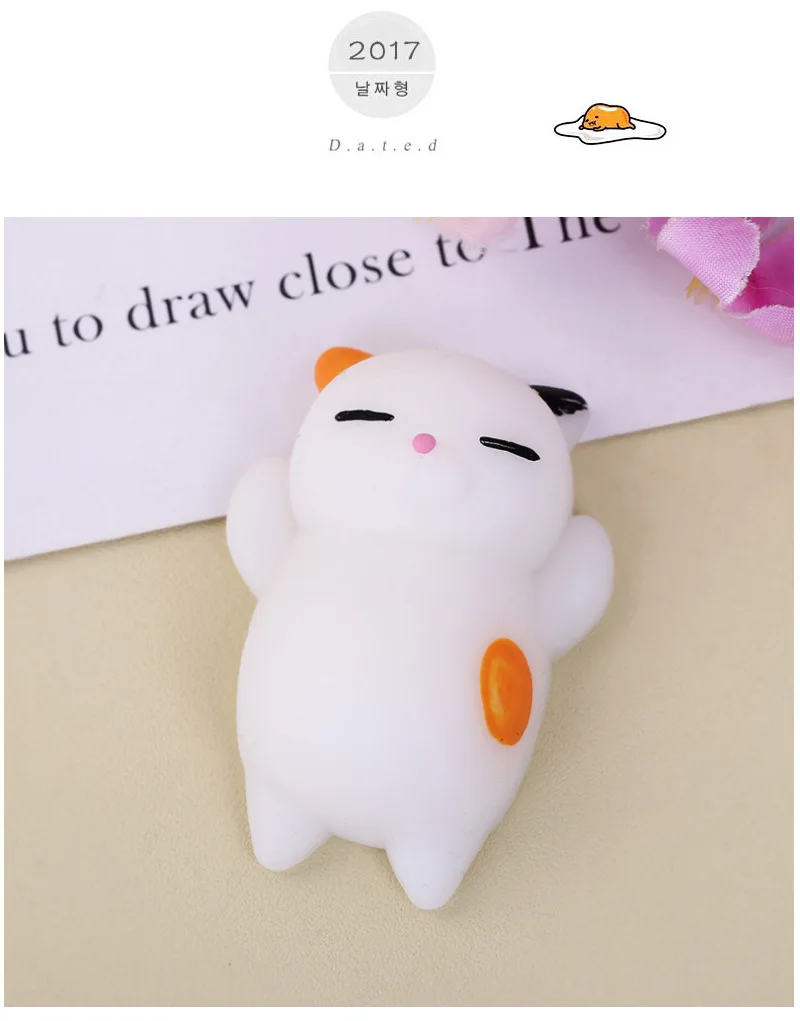 Kawaii Squishes Cat Мягкие резиновые животных Печать панда мягкими игрушка-антистресс шалости кляп замедлить рост Моти Squishies забавная игрушка