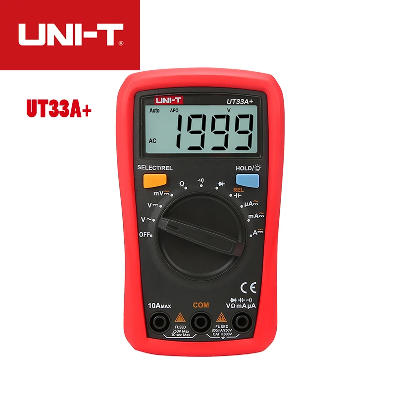 UNI T UT33A +/UT33B +/UT33C +/UT33D + Цифровые мультиметры Профессиональный электрический