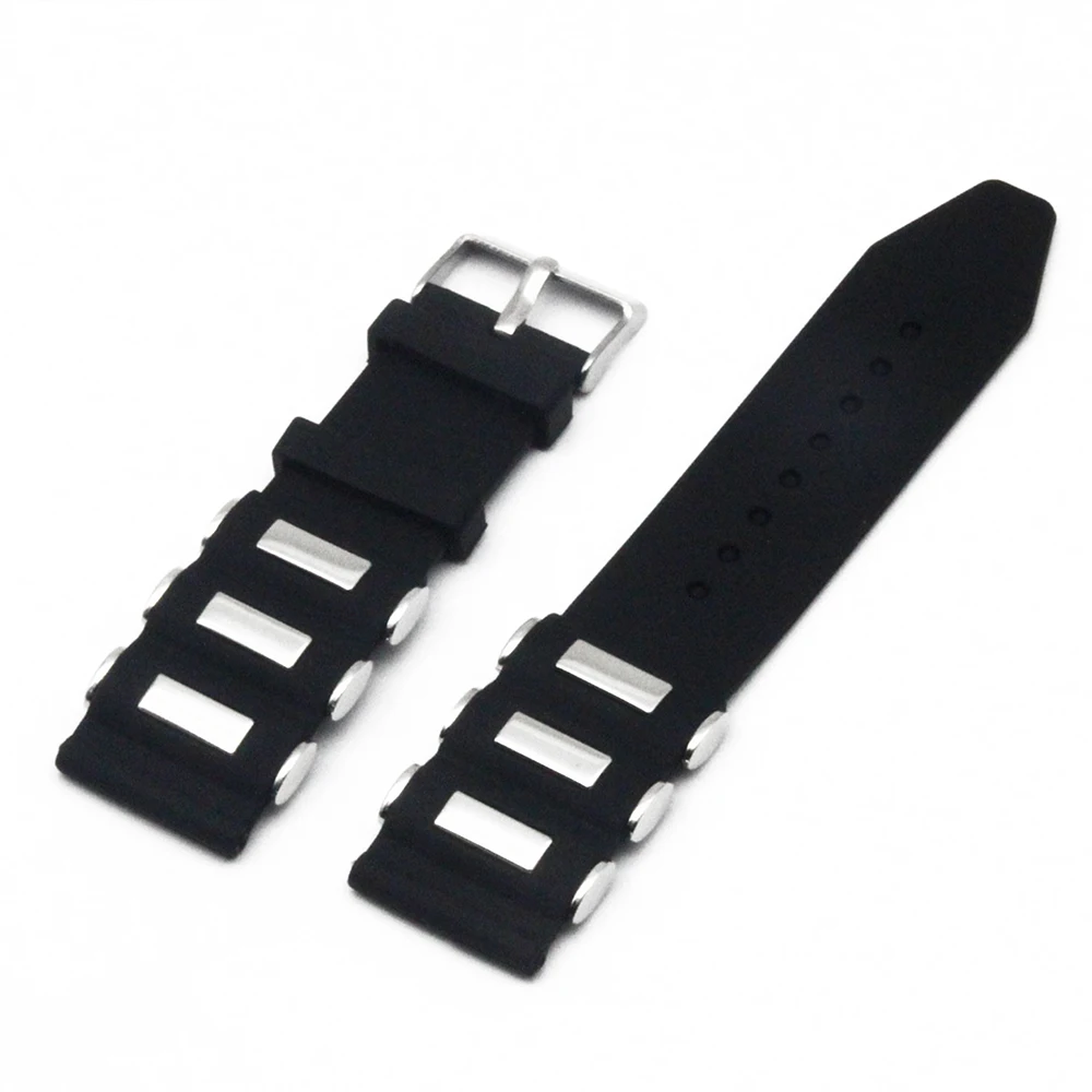 Ремешок для часов из силиконовой резины ремешок с застежкой нержавеющей стали 22