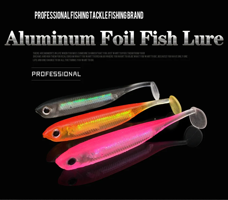 WALK FISH 6 шт./лот 2,2 г/75 мм Мягкая приманка для рыбалка на сельдь рыбалка червь Swimbaits джиг головная Мягкая приманка нахлыстом приманка