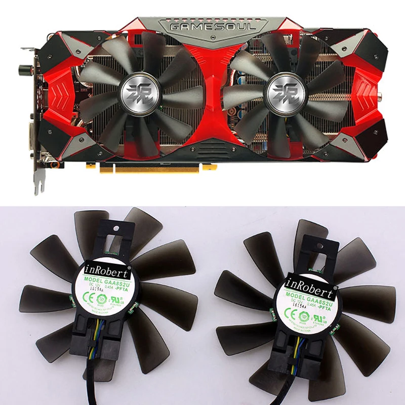 Вентилятор охлаждения GAA8S2U 4PIN 0.45A PFTA GPU GTX 100 4G для графических карт Gainward 970