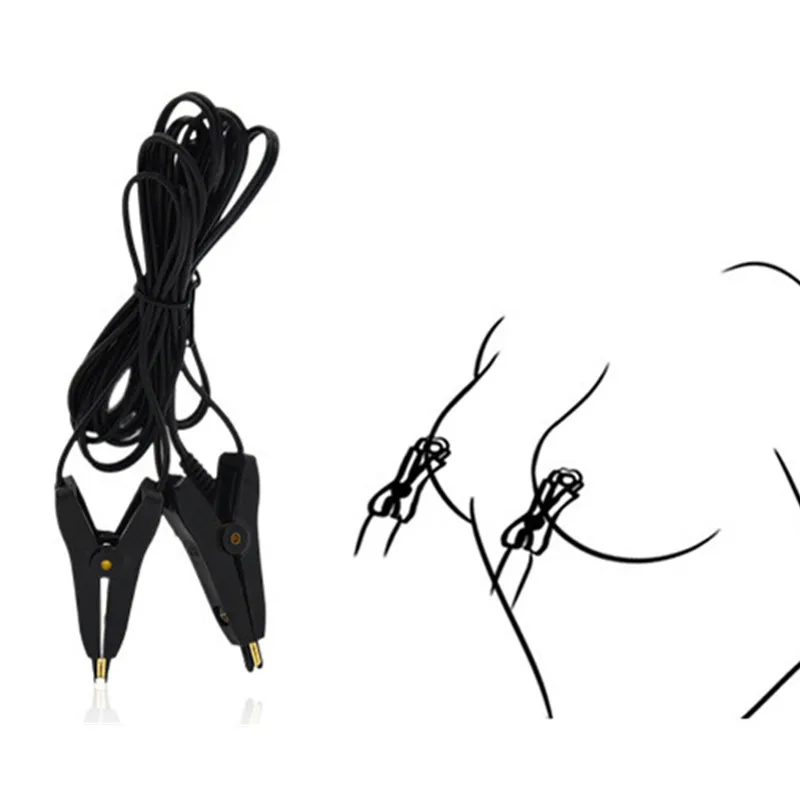 Электрический шок Анальная влагалищная пробка и зажимы для сосков медицинская