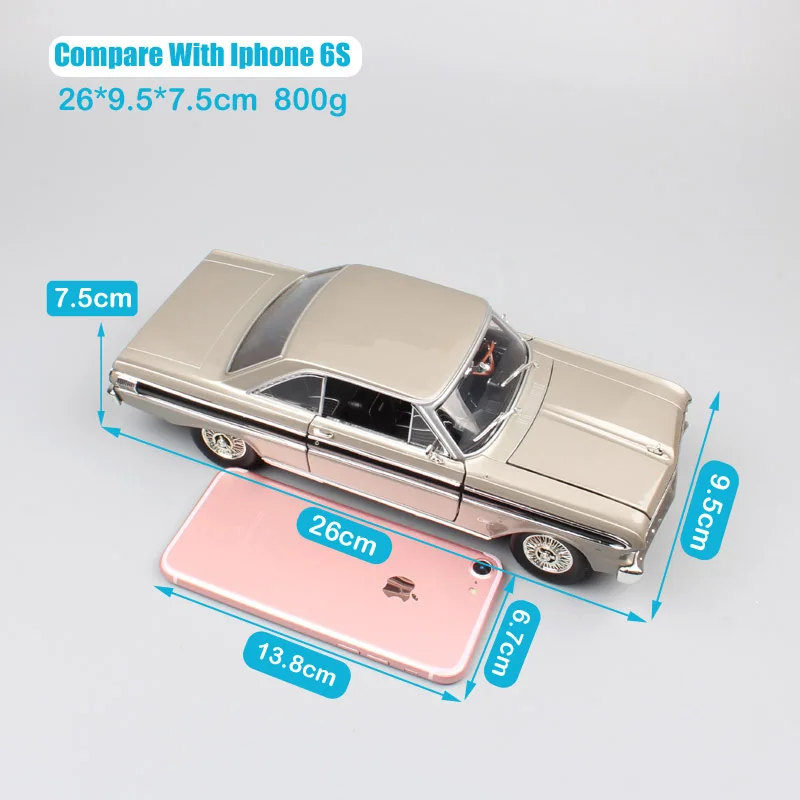 Классическая дорожная подпись в масштабе 1:18 модель автомобиля FORD FALCON Hardtop литой и