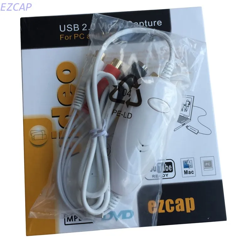 HD USB видео захвата аналоговый преобразователь и аудио в цифровой формат для Windows 7