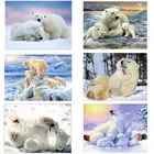 5D Сделай Сам полный квадрат Алмазная картина полярные медведи вышивка Алмазная Вышивка крестом горный хрусталь мозаика домашний декор