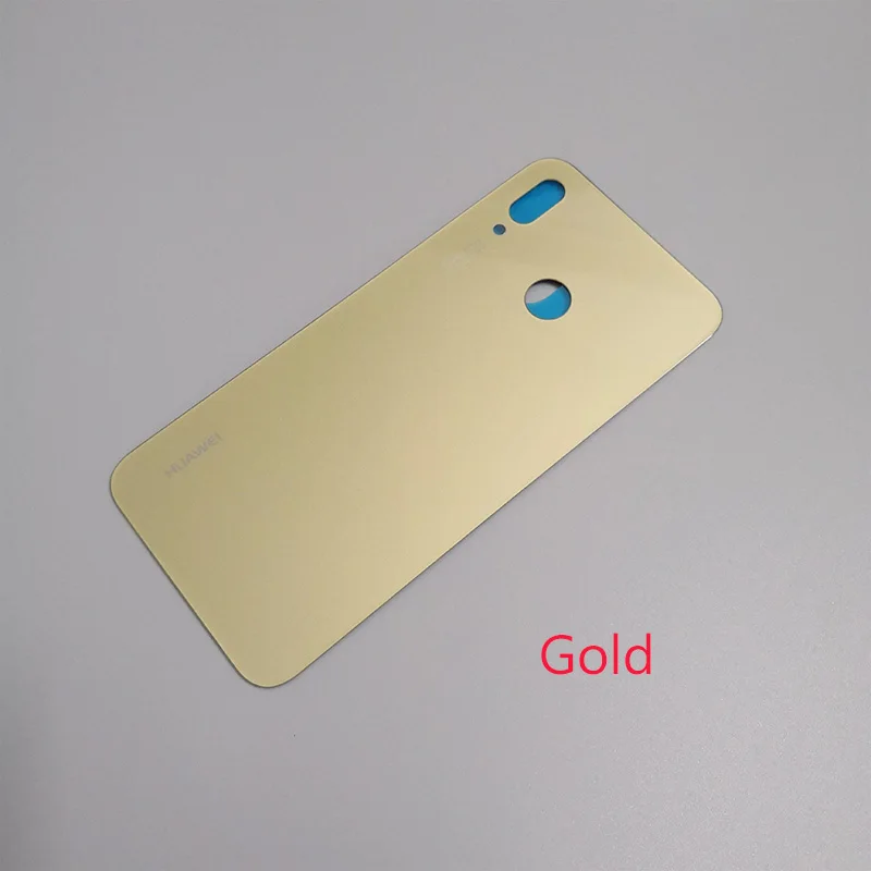 Gold Чехол для HUAWEI P20 Lite/Nova 3E для задней крышки корпуса, стеклянный чехол для задней панели батареи, чехол для замены для HUAWEI P20Lite - Цвет: Gold