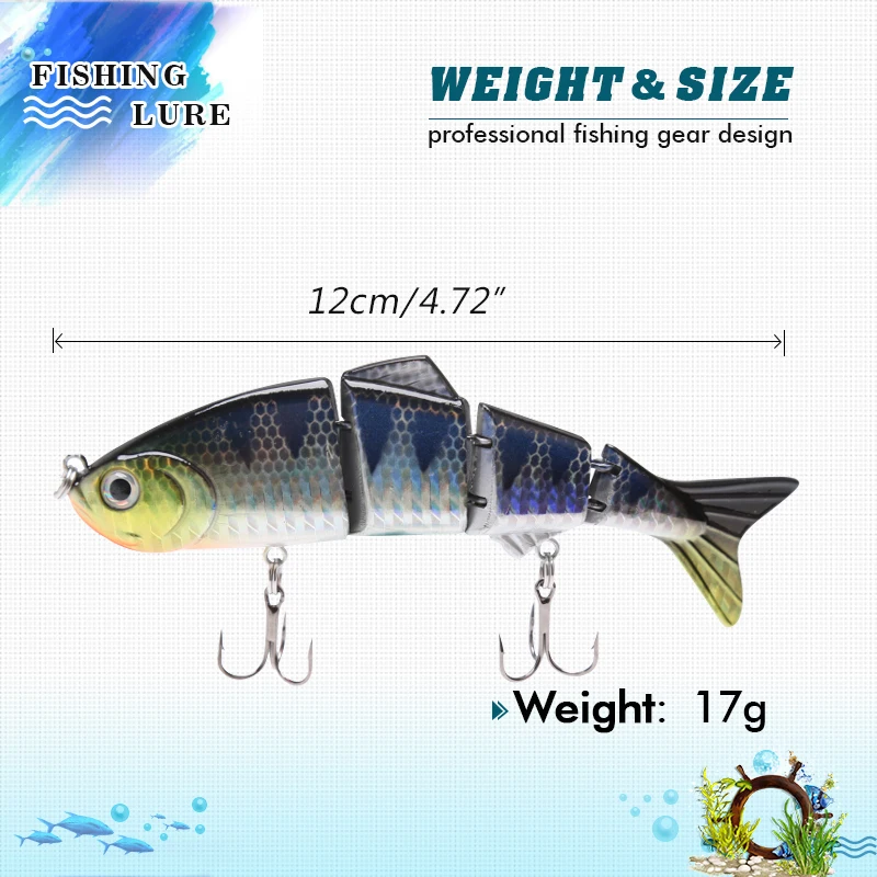 Приманка для рыбной ловли DONQL гольян 12 см 17 г многосоставная искусственная