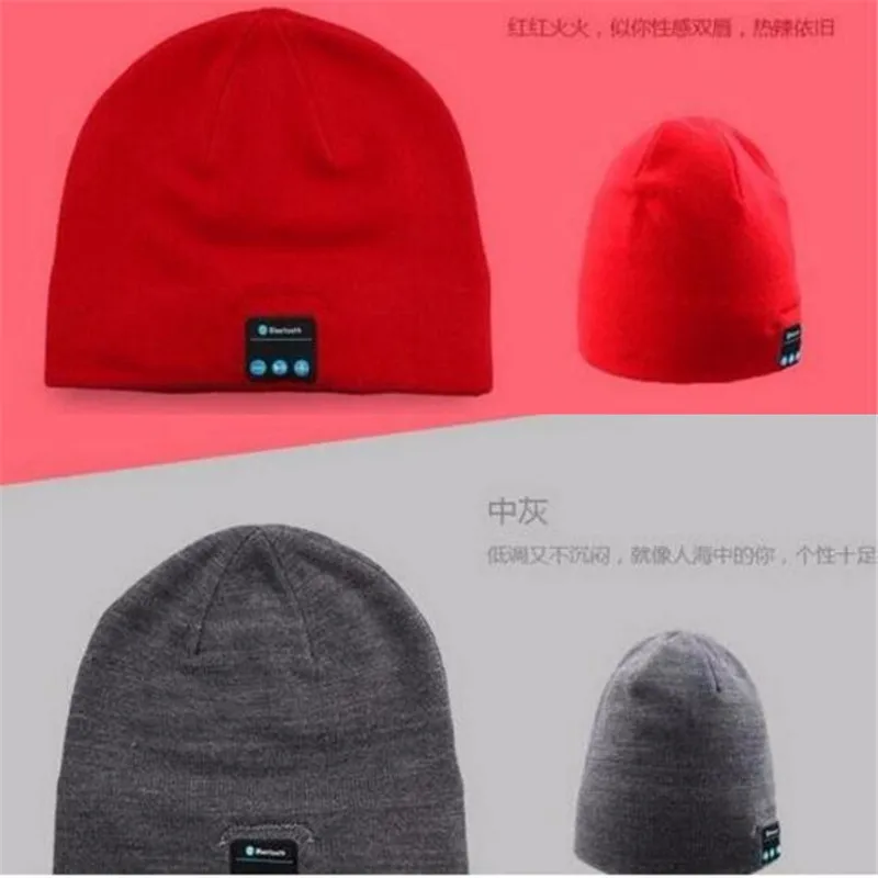 10pcs! Bluetooth V4.2 Beanie Knitted Winter Hat Headset Hands-free Mp3 Speaker Mic Magic Music Smart Cap for Boy&Girl&Man&Women