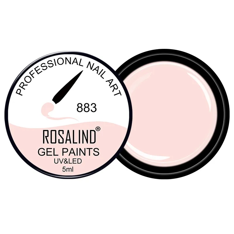 RF883 ROSALIND УФ-гель для дизайна ногтей, сделай сам, краска, 142 цветов, замочить ногти, Гель-лак, дизайн, маникюр, краска для ногтей, Цветной Гель-лак Varnis - Цвет: RF883