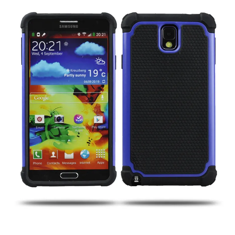 Противоударный пластиковый защитный чехол для samsung Galaxy Note III 3 N9000 N9002 N9005 Hybrid