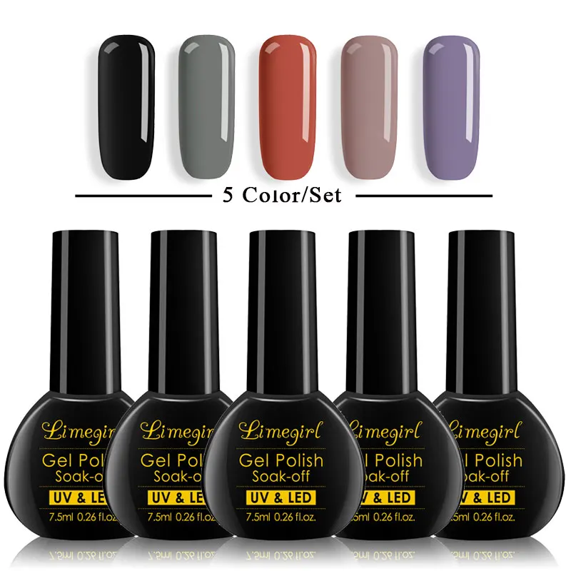 Set 4 5 шт./компл. Гель-лак для ногтей комплект All for Маникюр УФ гель для ногтей УФ-светодиодный профессиональный все для Лаки DIY Набор инструментов для ногтей набор салон - Цвет: Set 4