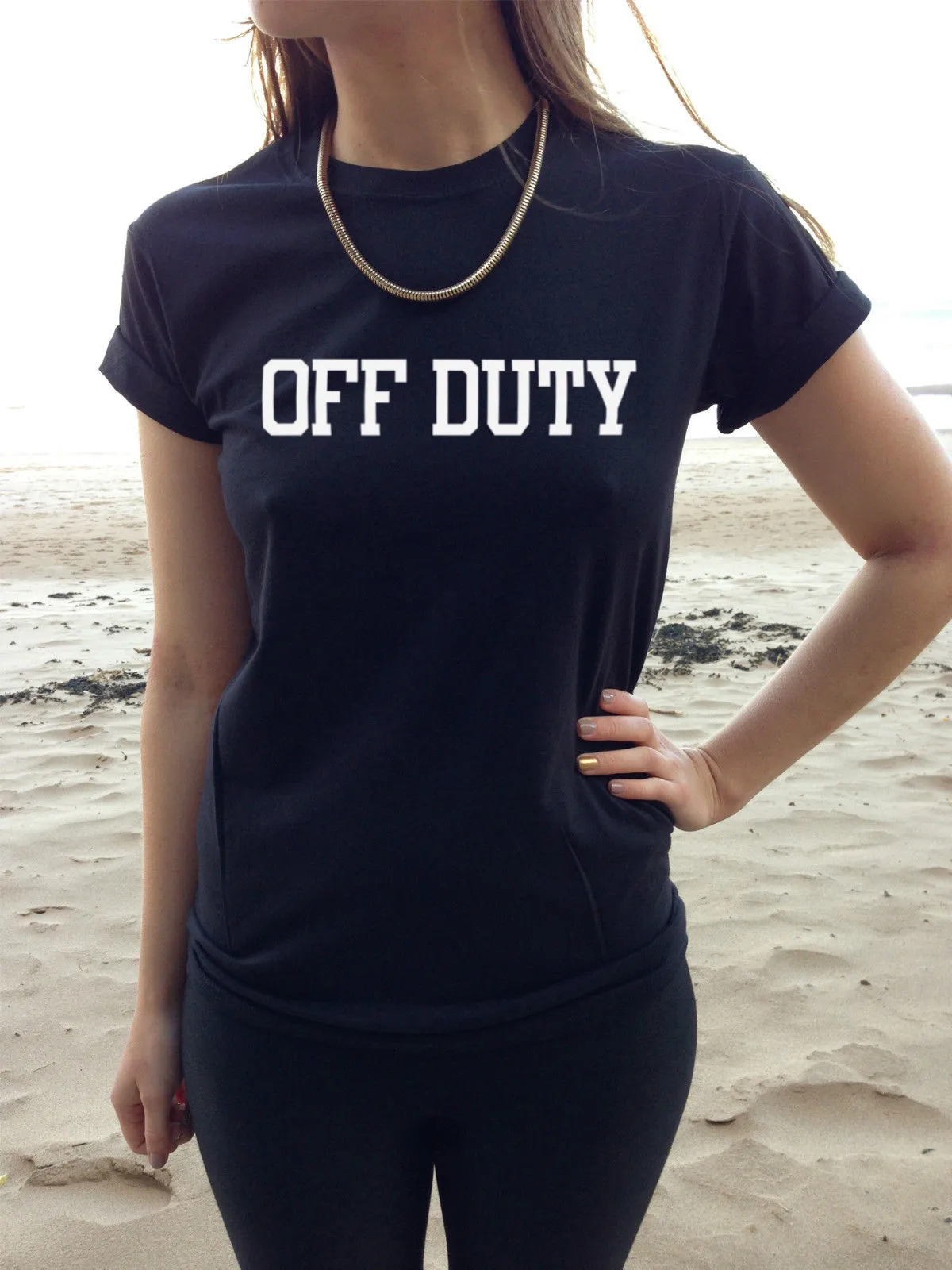 Женские топы OFF DUTY модная футболка Топ TUMBLR Blogger лозунг милые Swag подарки